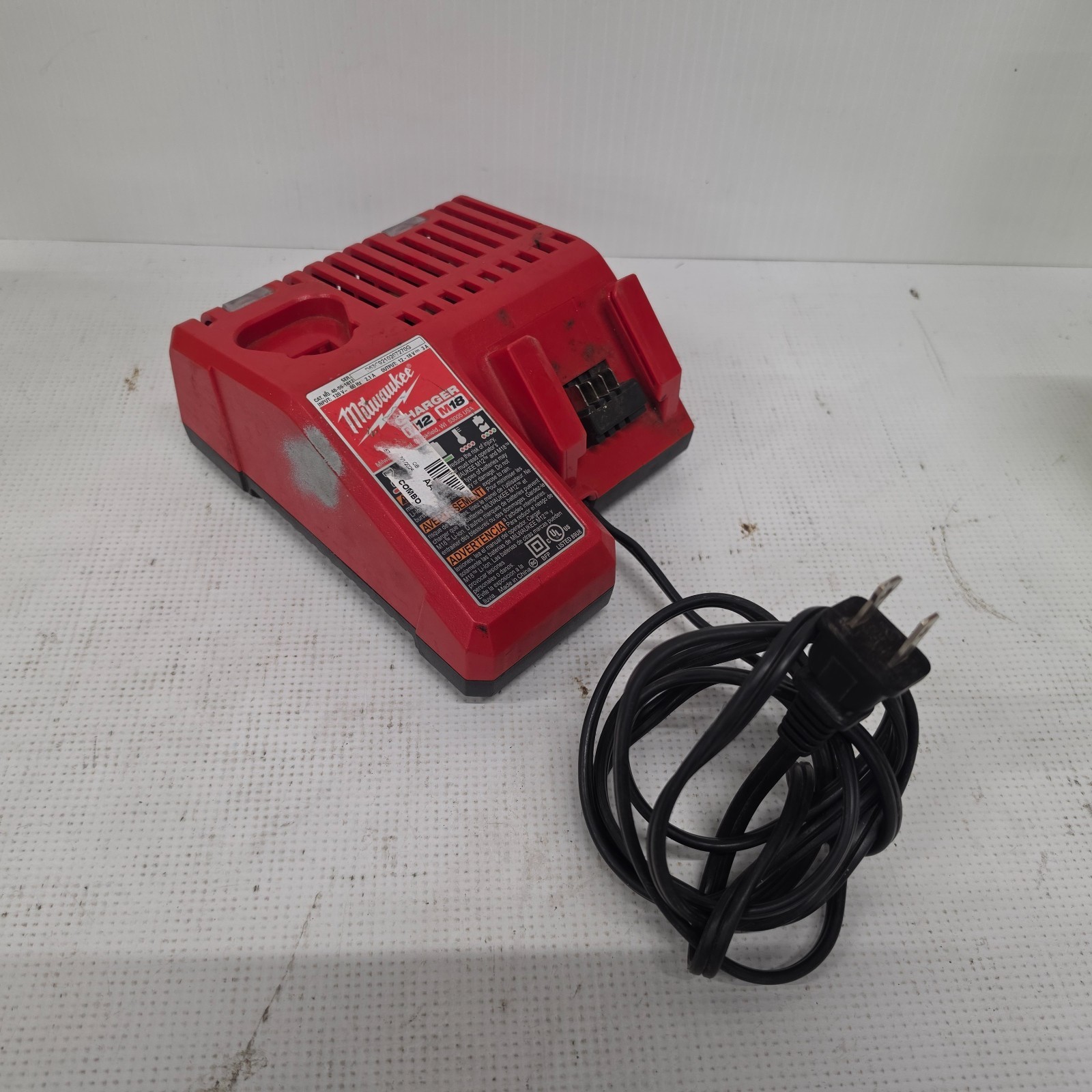 Milwaukee M12 M18 Battery Charger 12V 18V 48-59-1812