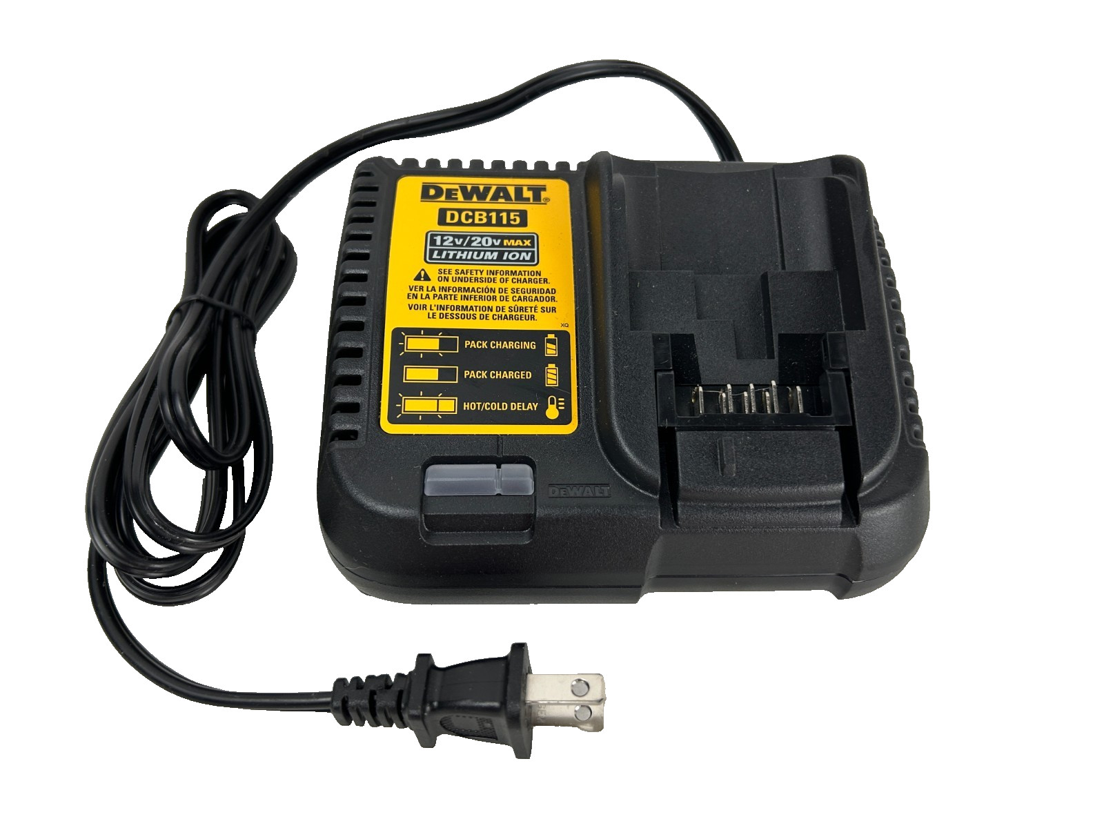Dewalt DCB115 Fast Battery Charger 12 Volt 20 Volt Max Lithium Ion