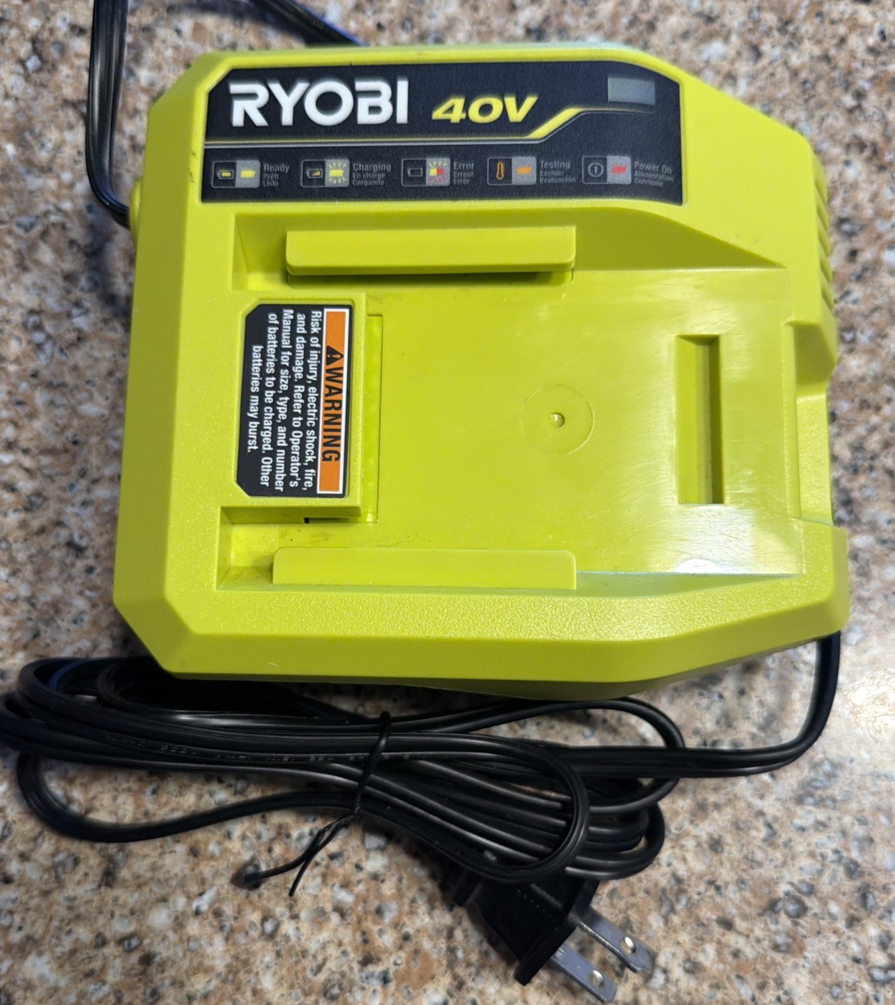 Ryobi OP408VNM 40V Lithium-Ion Power Tool Battery Charger