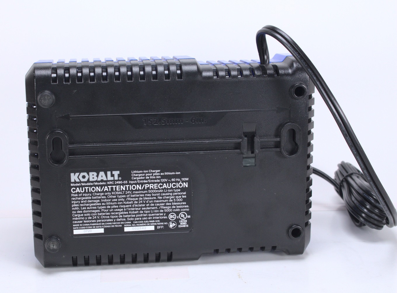 Kobalt 24V MAX Lithium-ion Single Battery Charger KCH 2490-03
