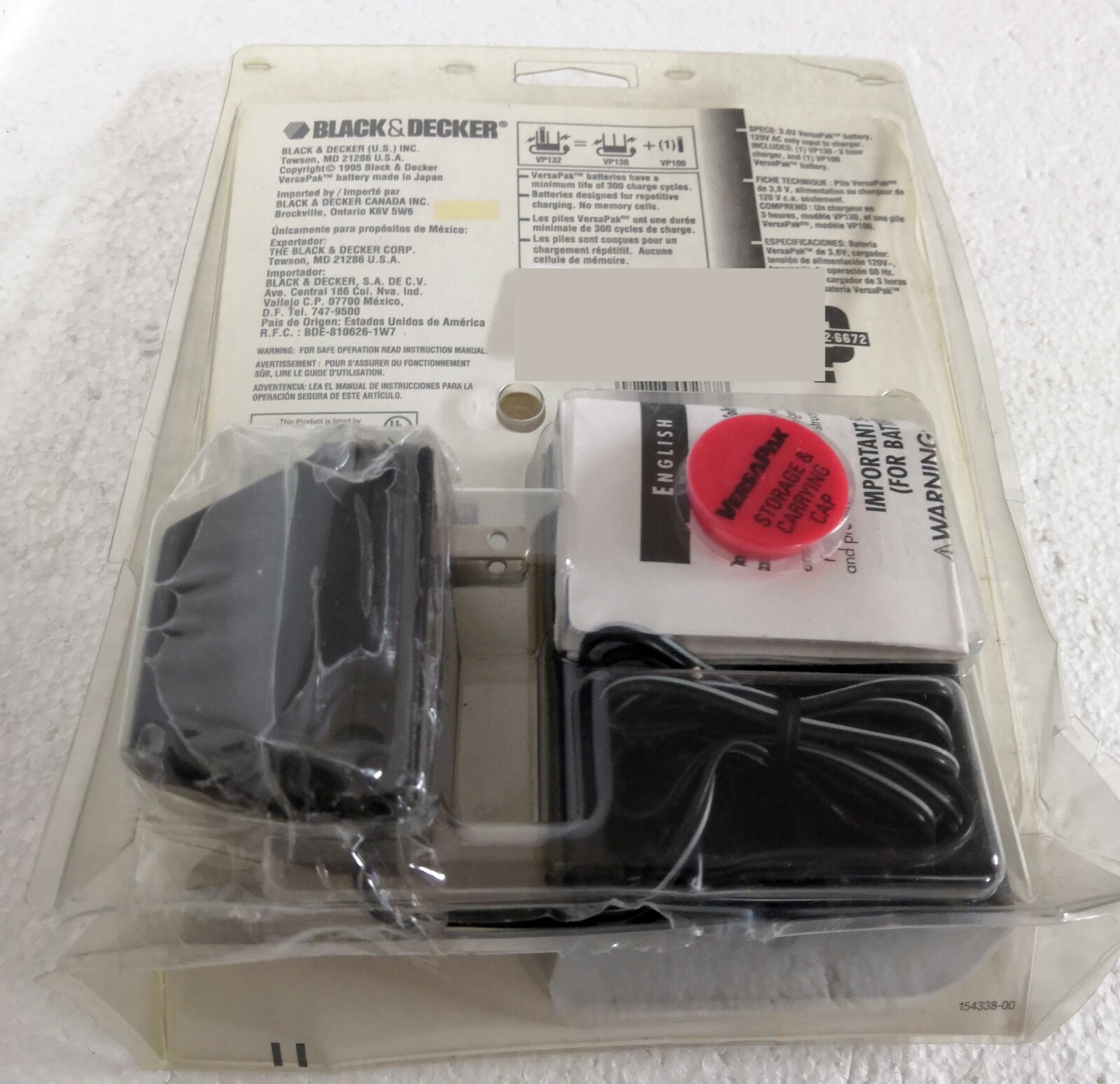 Black & Decker VP132 VersaPak 3.6-Volt 2-Port 3-Hour Stick Style Battery Charger