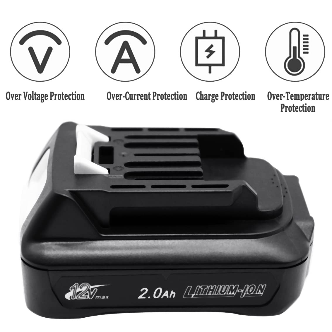 Qczred 2X 12V 2.0 Ah Bl1021B Battery Dc10Wd Charger Replace For Makita Bl1016