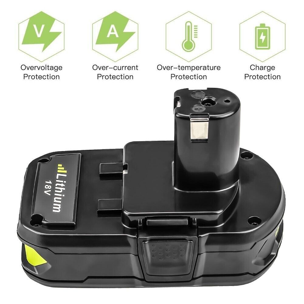 NEW replacement For Ryobi 18Volt P102 Lithium-Ion Battery 18V 3.0Ah P108 P107 US