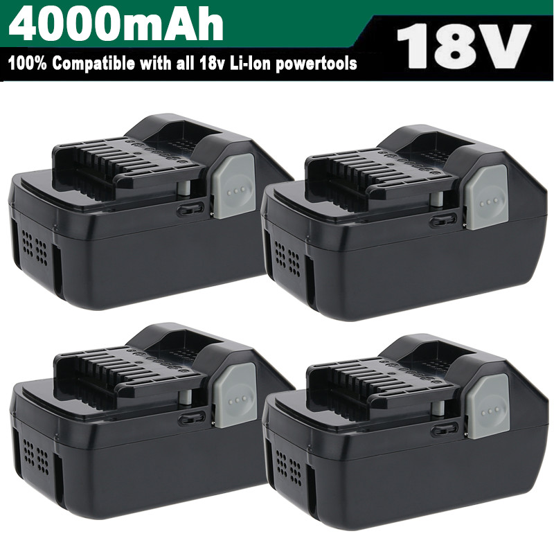 1-4Pack 4.0Ah For Hitachi 18V Battery BSL1850 BSL1840 BSL1830 BSL1815X Li-ion US