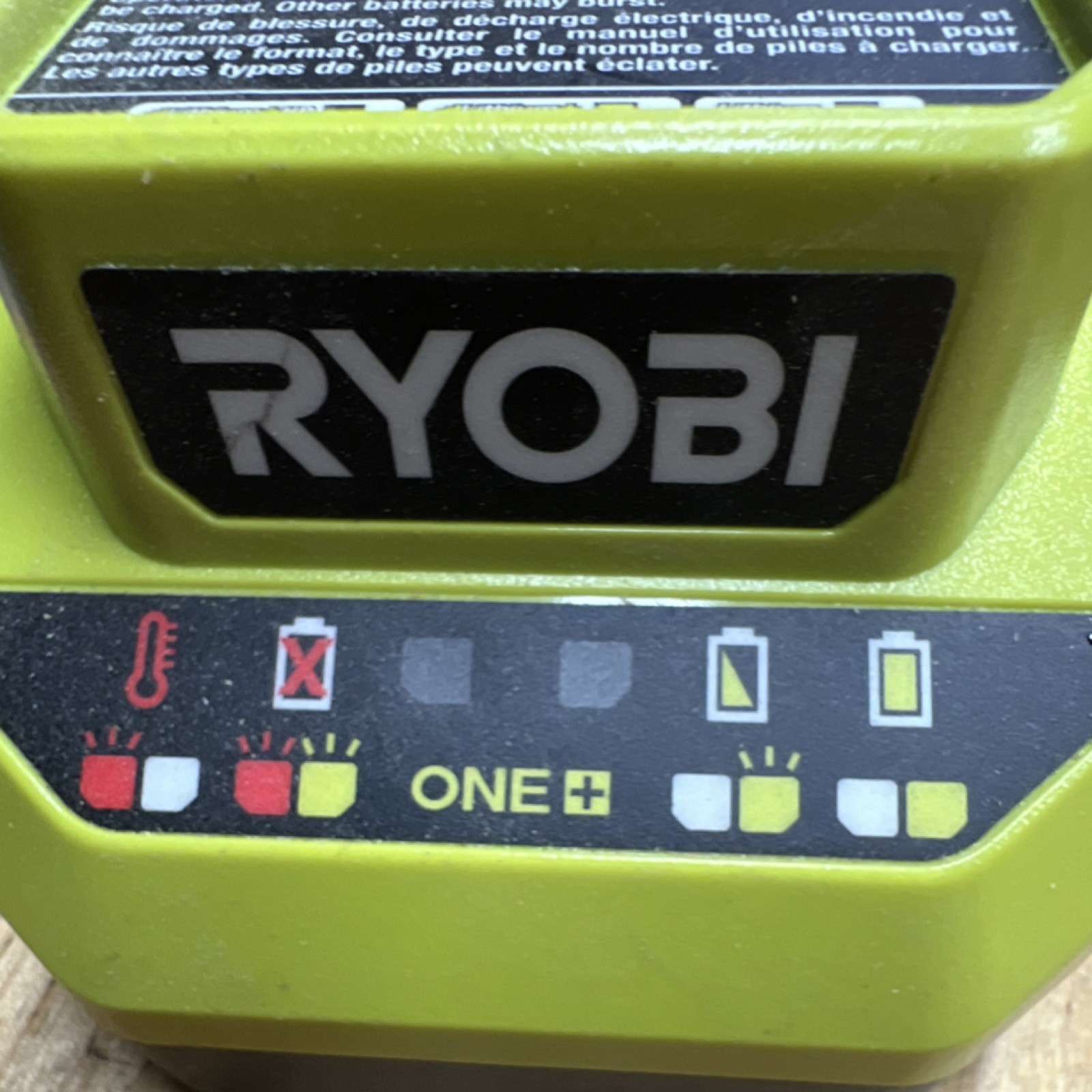 Ryobi ONE+ 18V Battery Charger Green Model PCG002 MPN 140457002