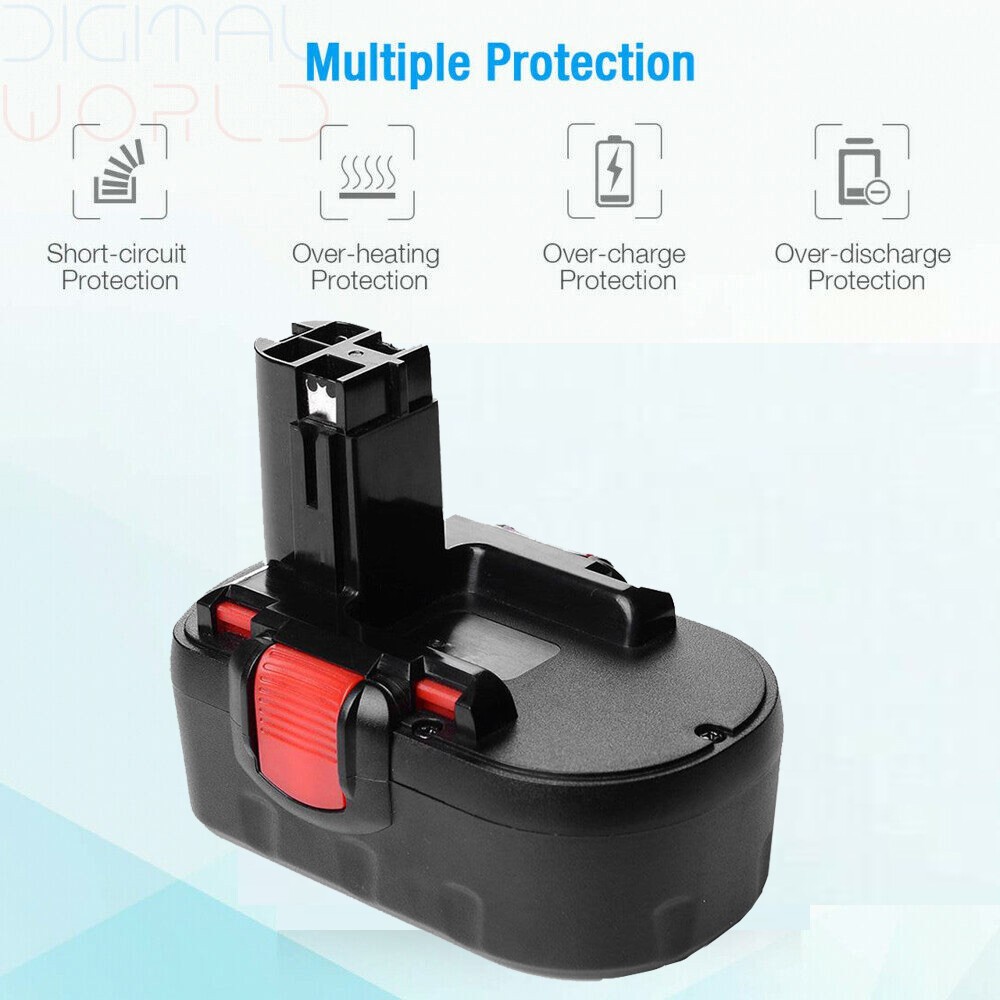 4.8Ah 2 Pack 18 Volt Battery for Bosch BAT025 BAT180 BAT181 BAT189 BAT026 BAT160