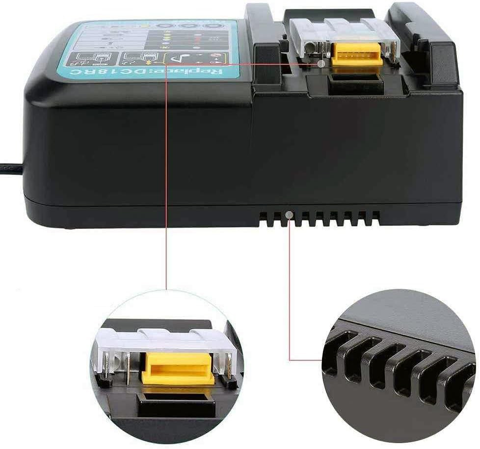 1x DC18RC Rapid Fast Charger For Makita 14.4V-18V Li-Ion Battery BL1830B BL1840B