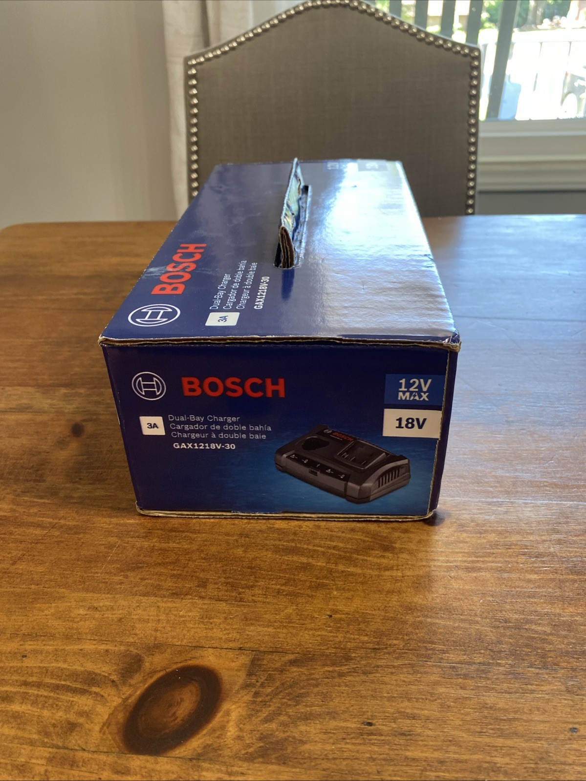 New Bosch Gax1218v-30 Lithium Ion Battery Charger 12v Max 18v New in Box Black