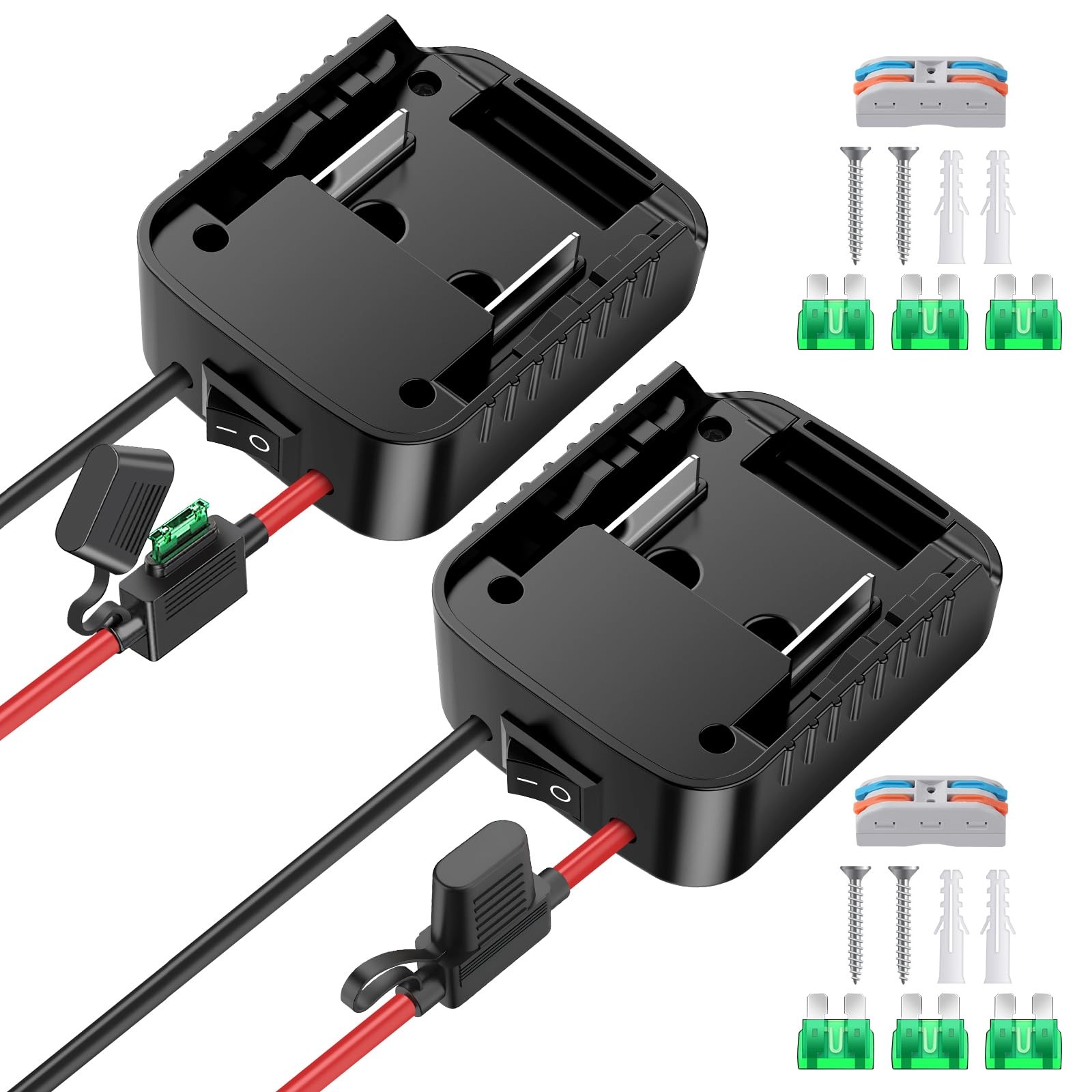 2 Packs Adapters Compatible with Makita 18V Battery for Power Wheel 2