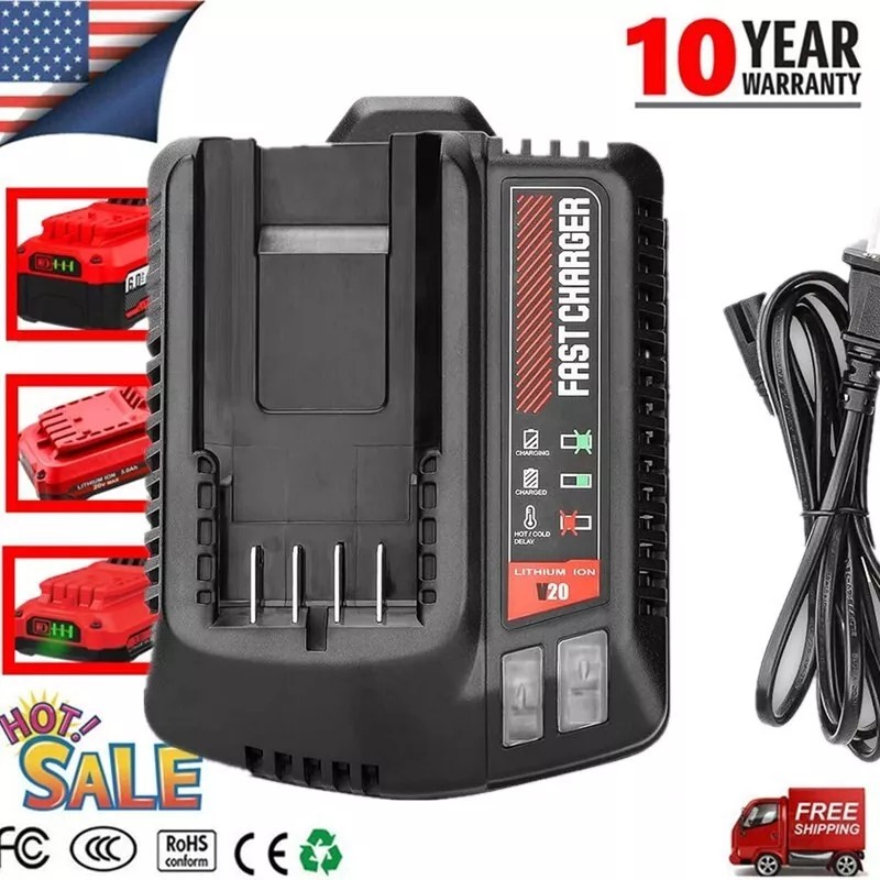 V20 20V Battery Fast Charger CMCB104 For Craftsman 20V Max Lithium ion Battery