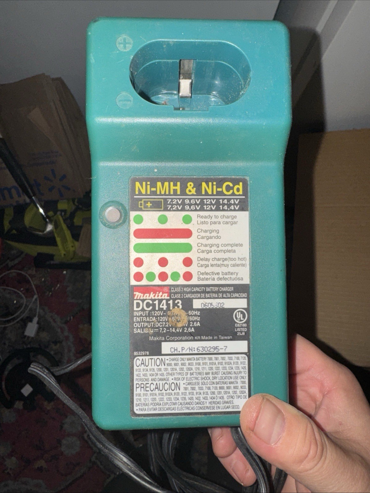 Makita DC1411 Ni-Mh & Ni-Cd Battery Charger 7.2V 9.6V 12V 14.4V Power