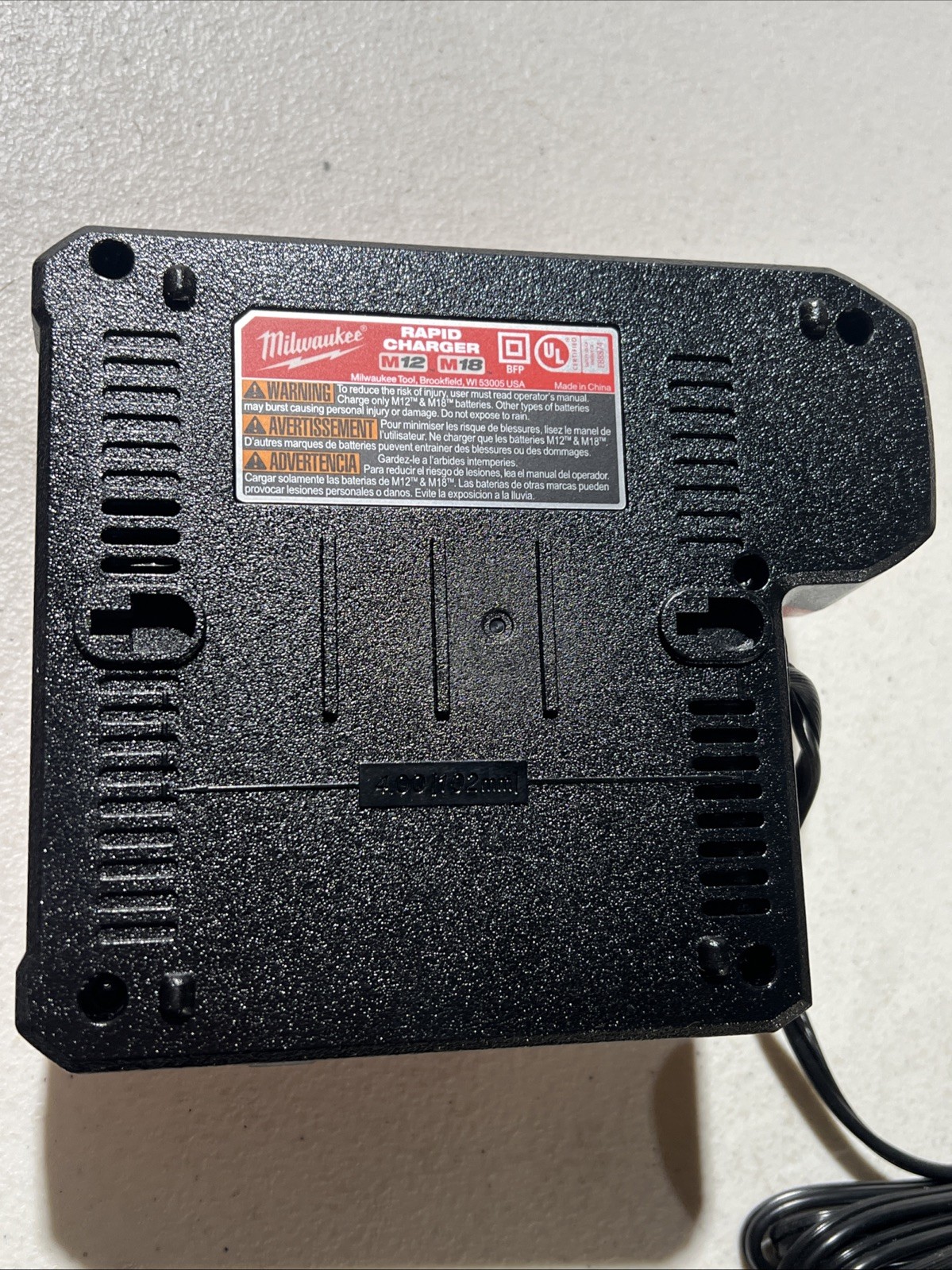 (READ) Milwaukee Genuine Rapid Charger 12V-18V M12 & M18 Battery – 48-59-1808