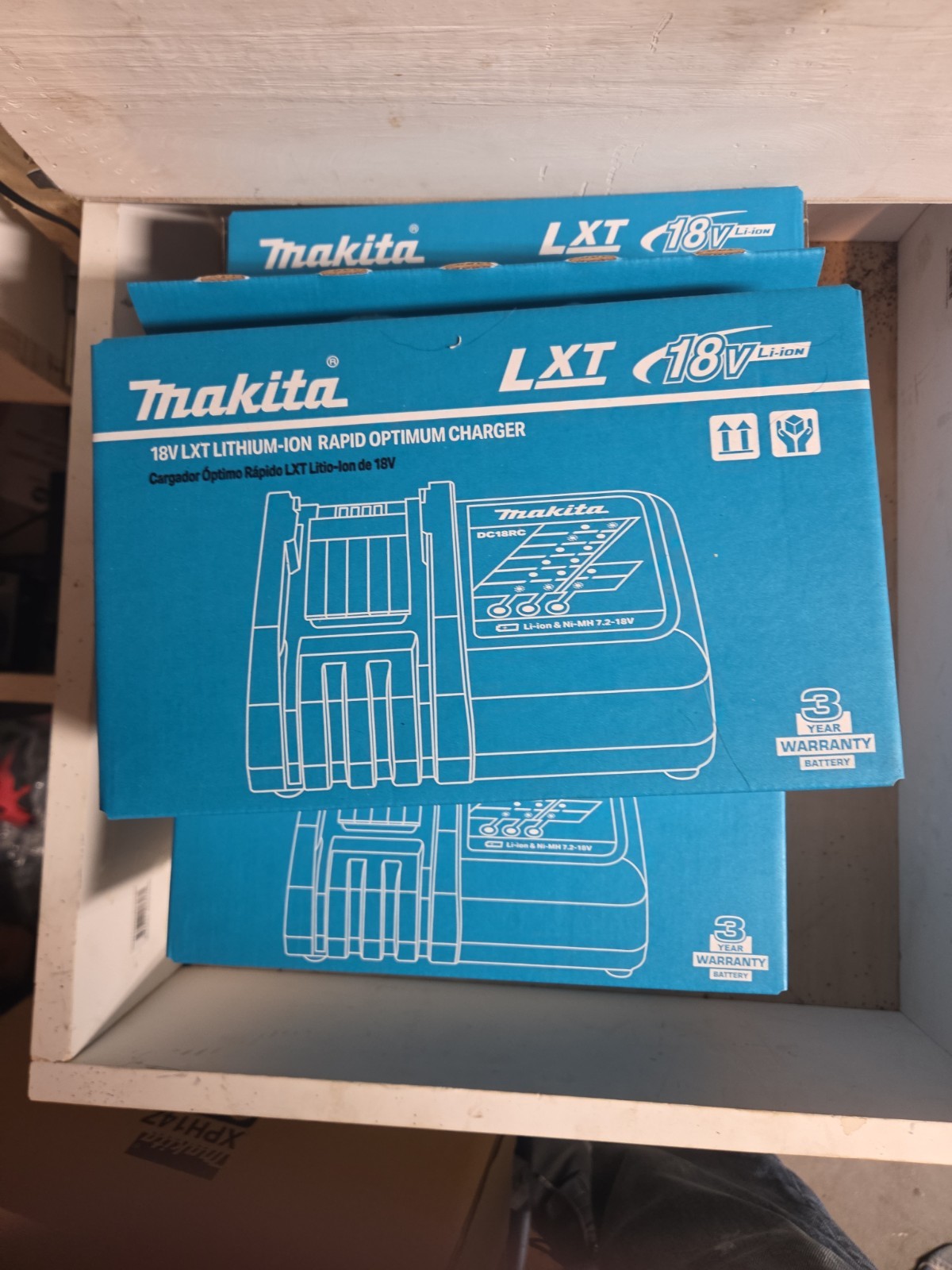 Lot Of 5 New Sealed Makita DC18RC Genuine 18V Li-Ion Rapid Battery Charger OEM