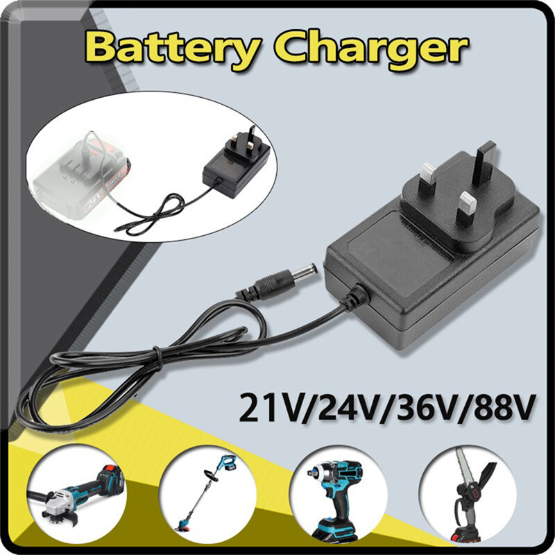 AC21-98V Replacement UK/EU Plug Power Adapter Charger For Cordless Drill Battery