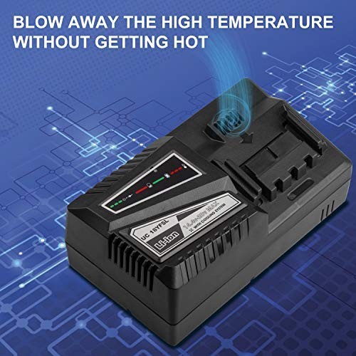Li-ion Battery Charger for 14.4V-18V Electric Drill, Compatible with BSL Series