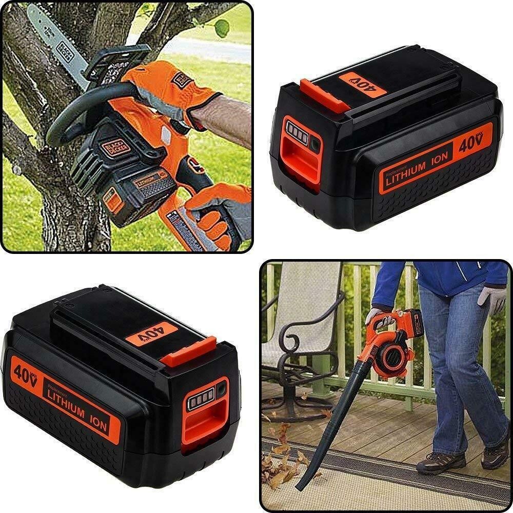2X 40V MAX Lithium-ion Battery for Black and Decker 40 Volt 4.0Ah LBXR36 LSW36