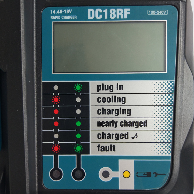 Makita DC18RF 14.4/18V Li-Ion Battery 3.5A Replace Digital Display Smart Charger