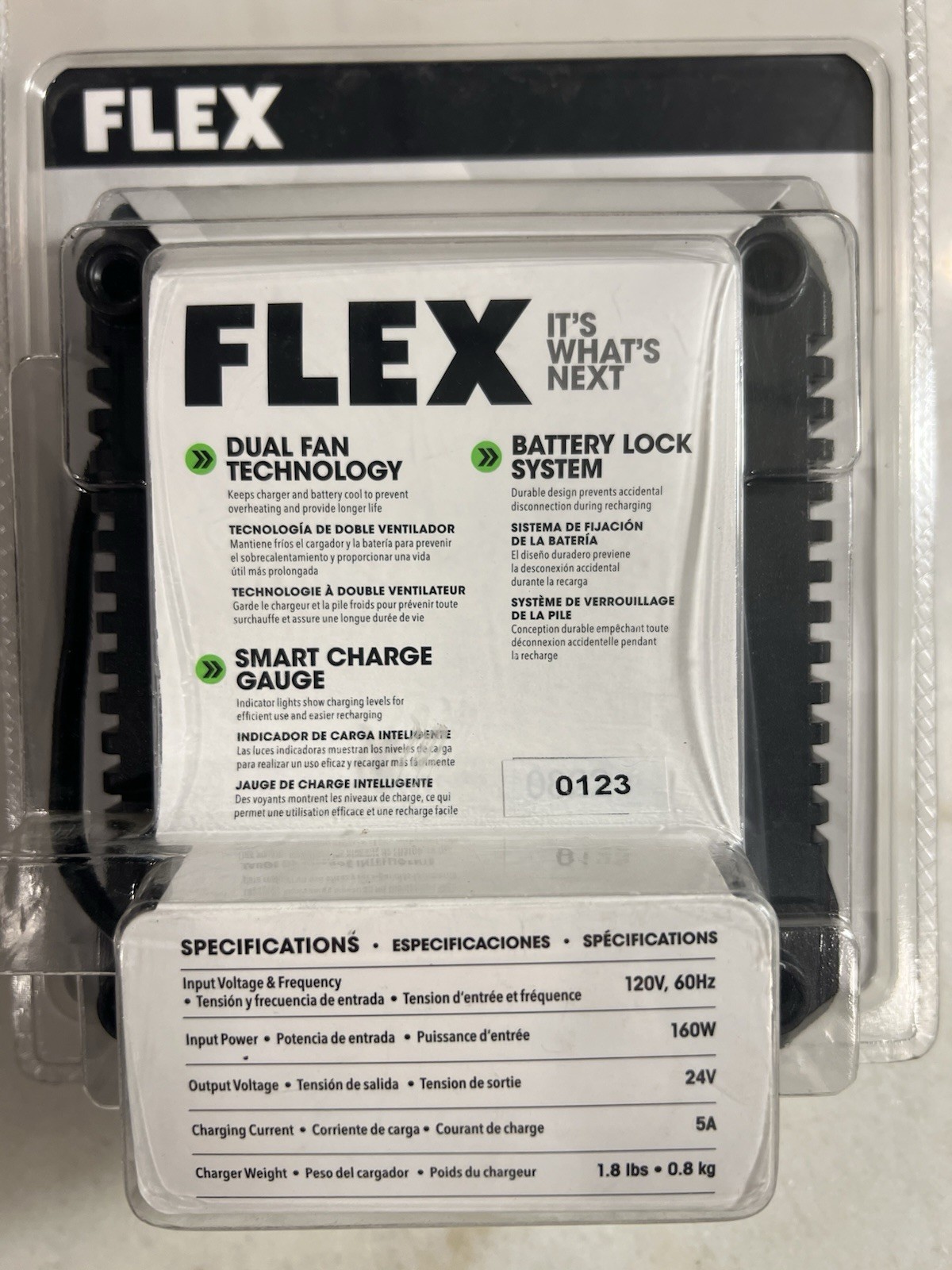 Genuine FLEX FX0411 24V 24Volt 160W Fast Rapid Quick Battery Charger