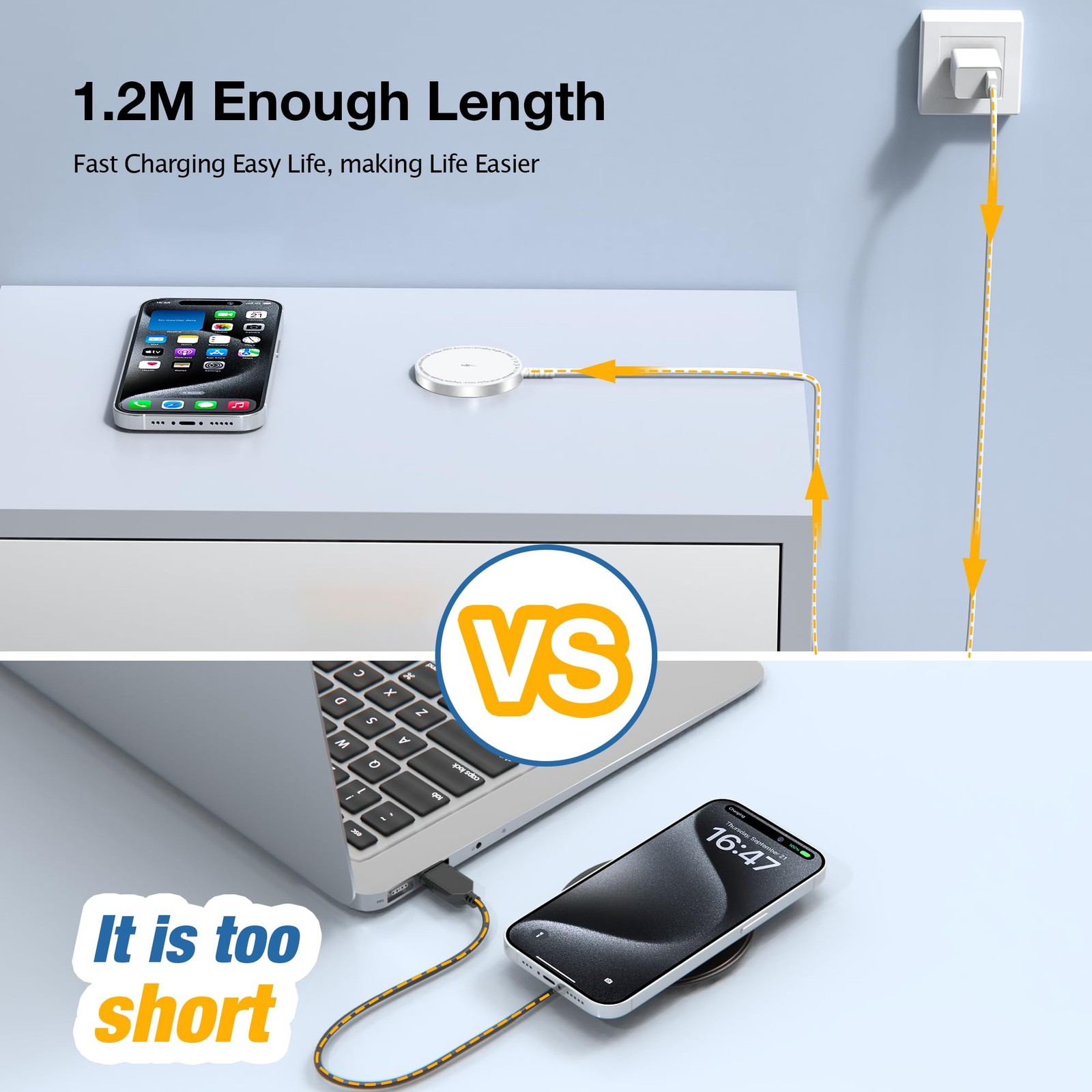 Bohuma For Magsafe Charger Magnetic Wireless Charging Pad For Iphone 17 16 15