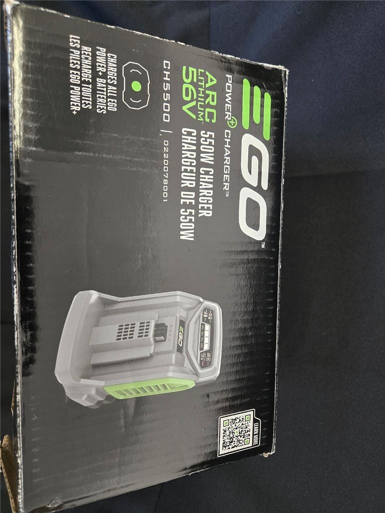 = EGO 550W Power Charger CH5500 550W POWER+ Rapid Charger + Batteries
