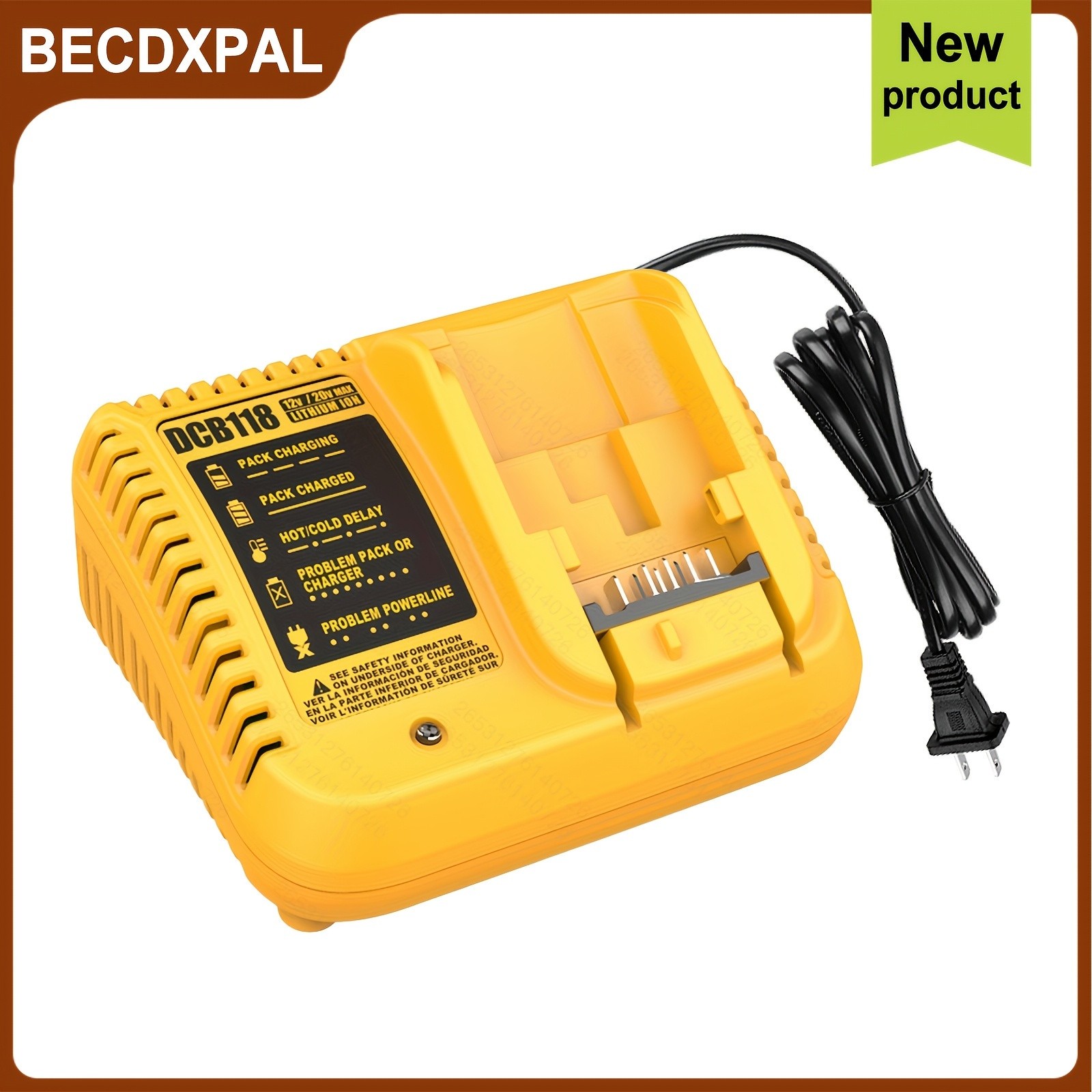 Fast Battery Charger Station Compact Charger for 12V 20V Max Lithium Ion