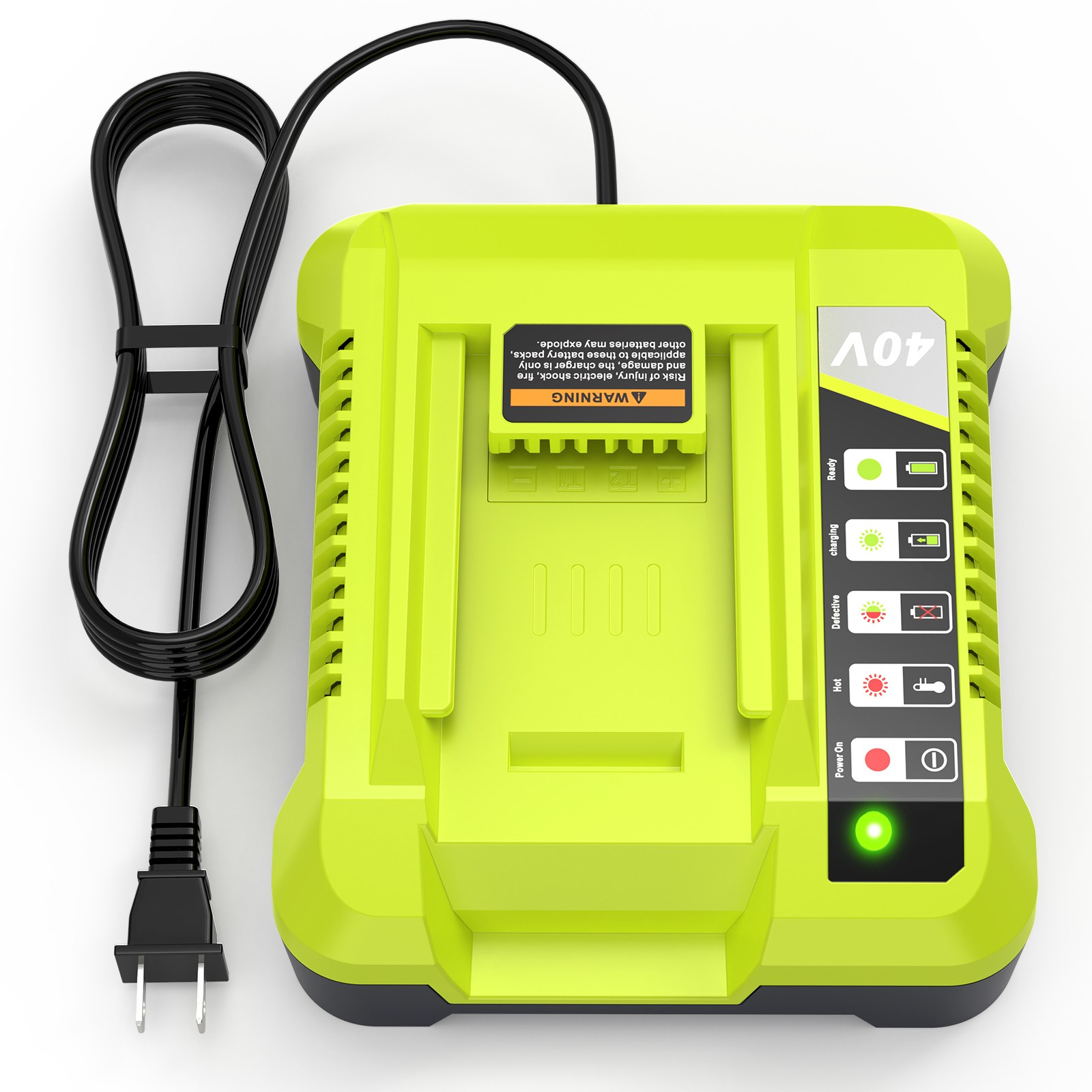 Rapid Charger For Ryobi 40V OP408VNM Lithium Battery OP406VNM OP40602 OP401 LED