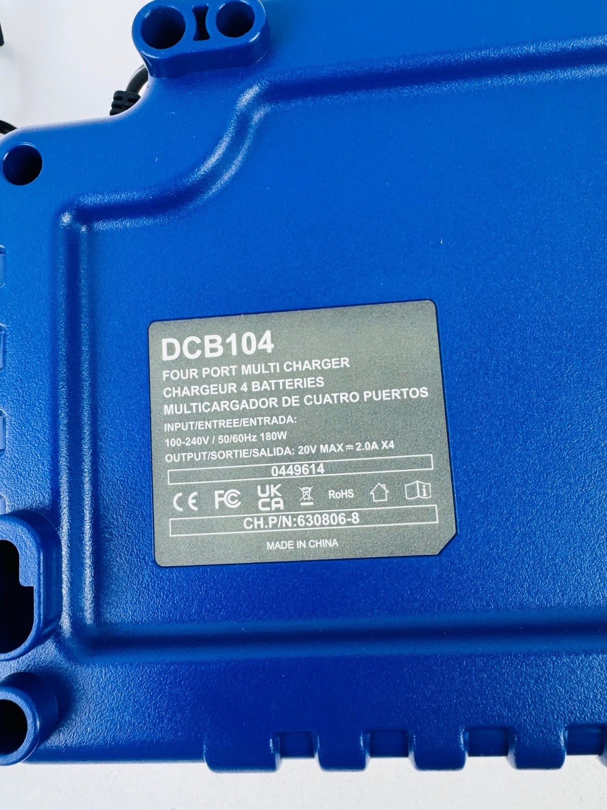 Replacement for Dewalt 20V Battery Charger Station DCB104 Battery Charger Kit wi