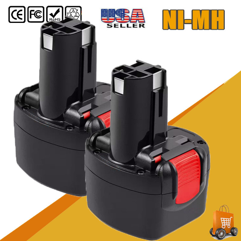 2X Ni-MH Battery for Bosch 9.6V BAT040 BAT038 BAT041 BAT140 BAT159 BAT048 4.8Ah
