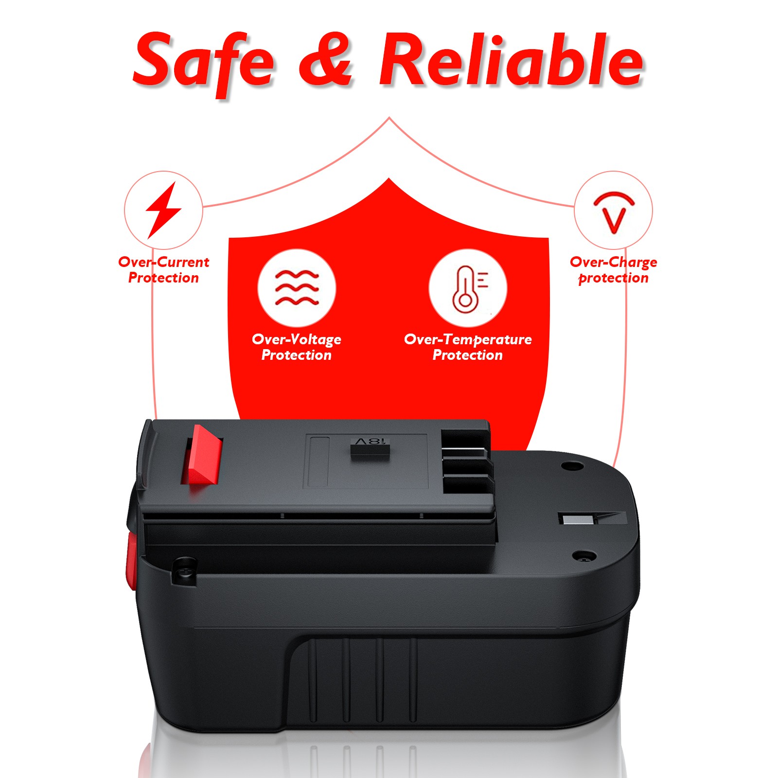 18V for Black and Decker HPB18 18Volt 8000mAh Battery PACK HPB18-OPE 244760-00