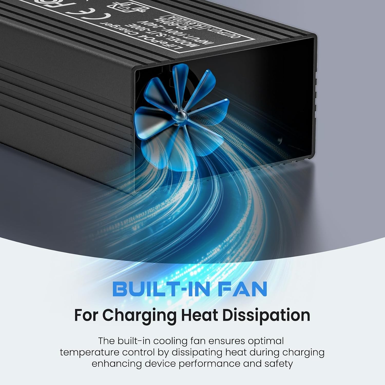 Automatic 14.6V LiFePO4 Battery Charger – Quick Connection for RV/Boat