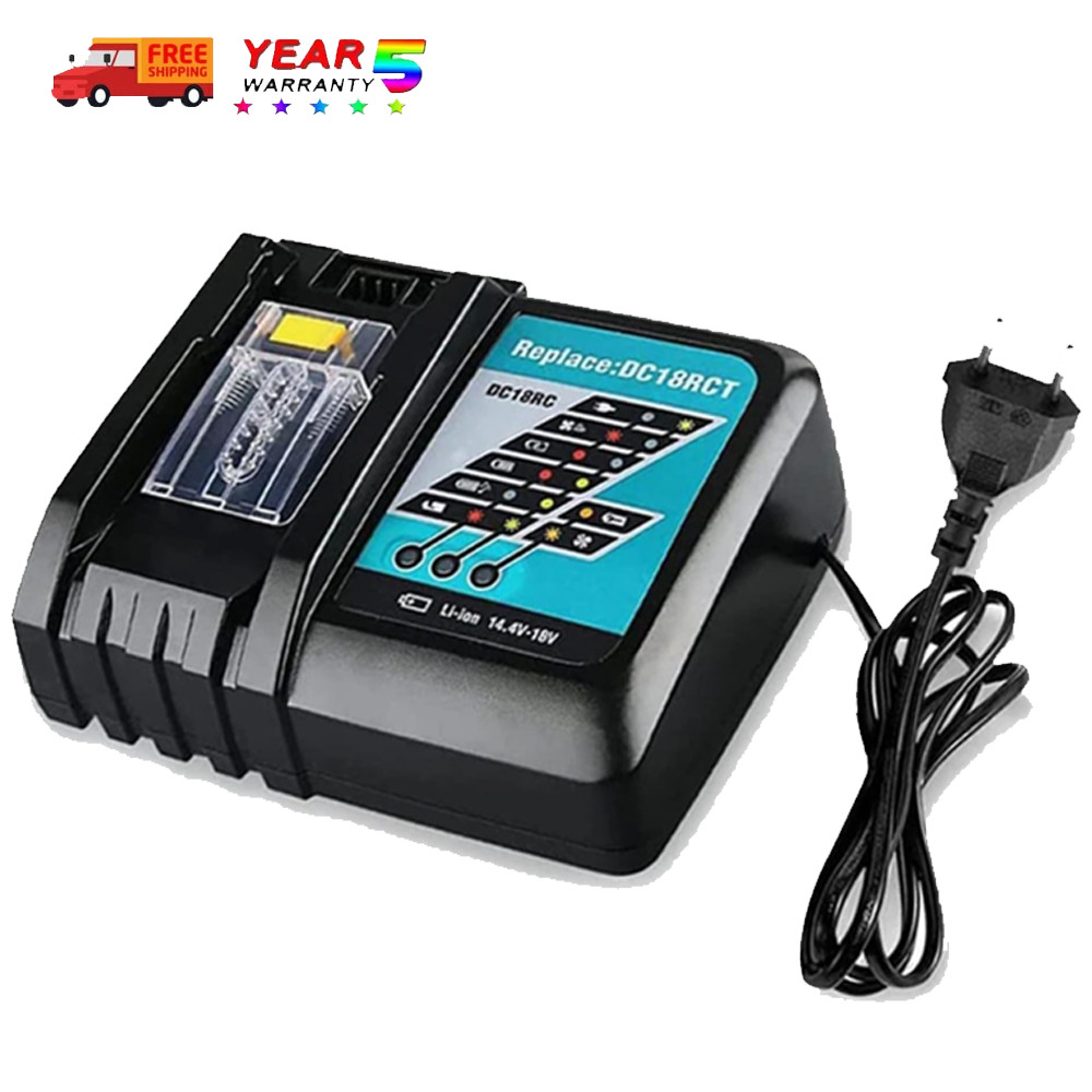 For Makita DC18RC 18V LXT Lithium‑Ion Rapid Optimum Battery Charger BL1830 1860