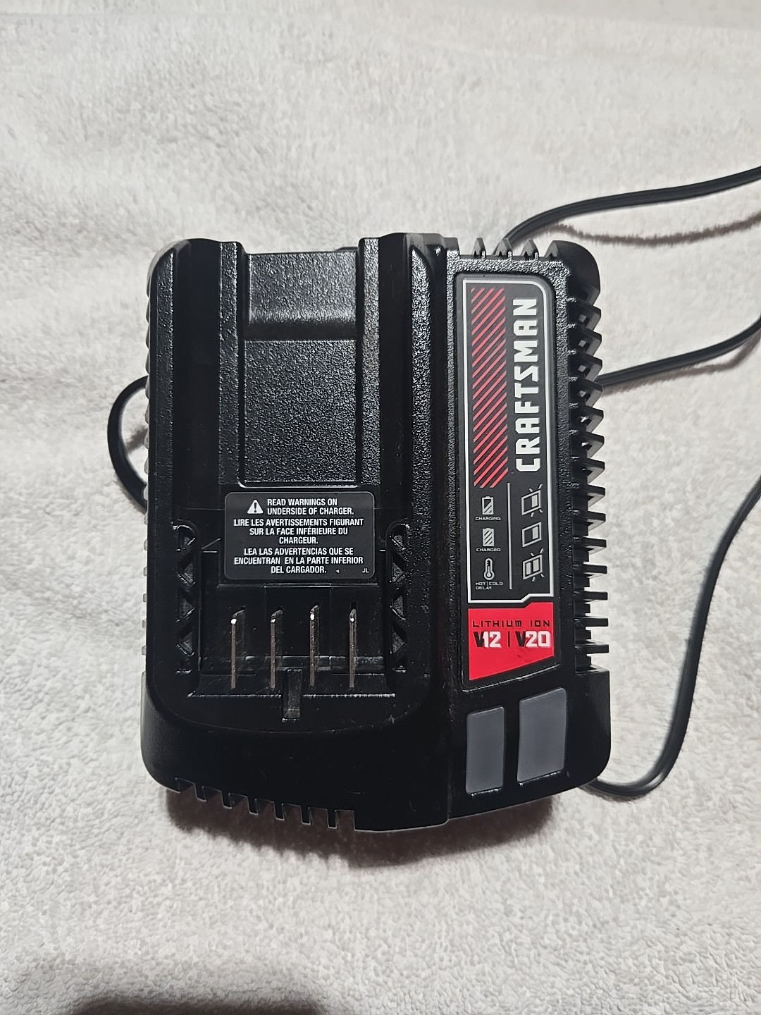 Genuine Craftsman CMCB100 12V 20V MAX Lithium-Ion Tool Battery Charger
