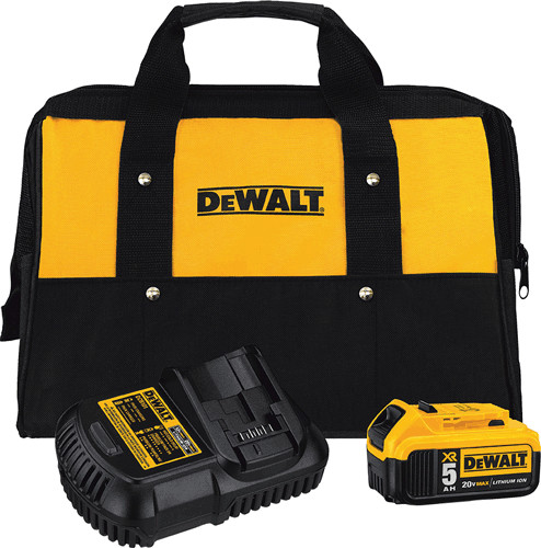 DeWalt DCB205CK 20v max battery starter kit 5 AH
