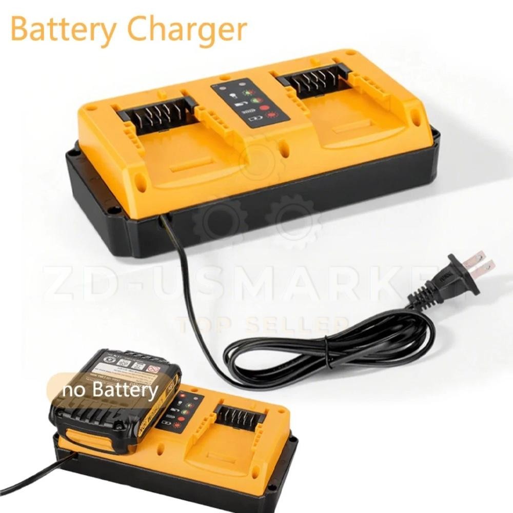 Dual Ports 90W Fast Charger for DeWalt 14.4-20VMAX Lithium Battery DCB203 DCB204