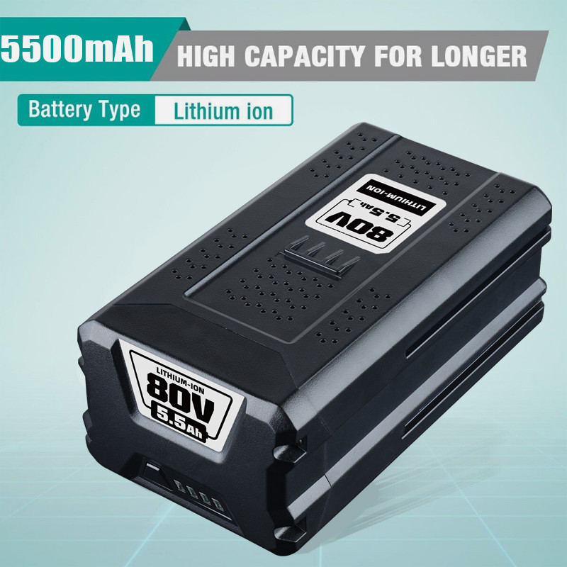 FOR Greenworks 80V Lithium Ion 5.0Ah Rechargeable Li-ion Battery BAB727 GBA80200