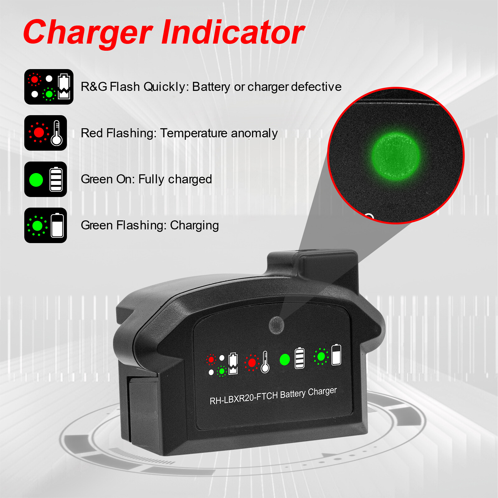 20V Lithium Ion LCS1620 Charger For Black and Decker Battery LBX20 LBXR20 LB20