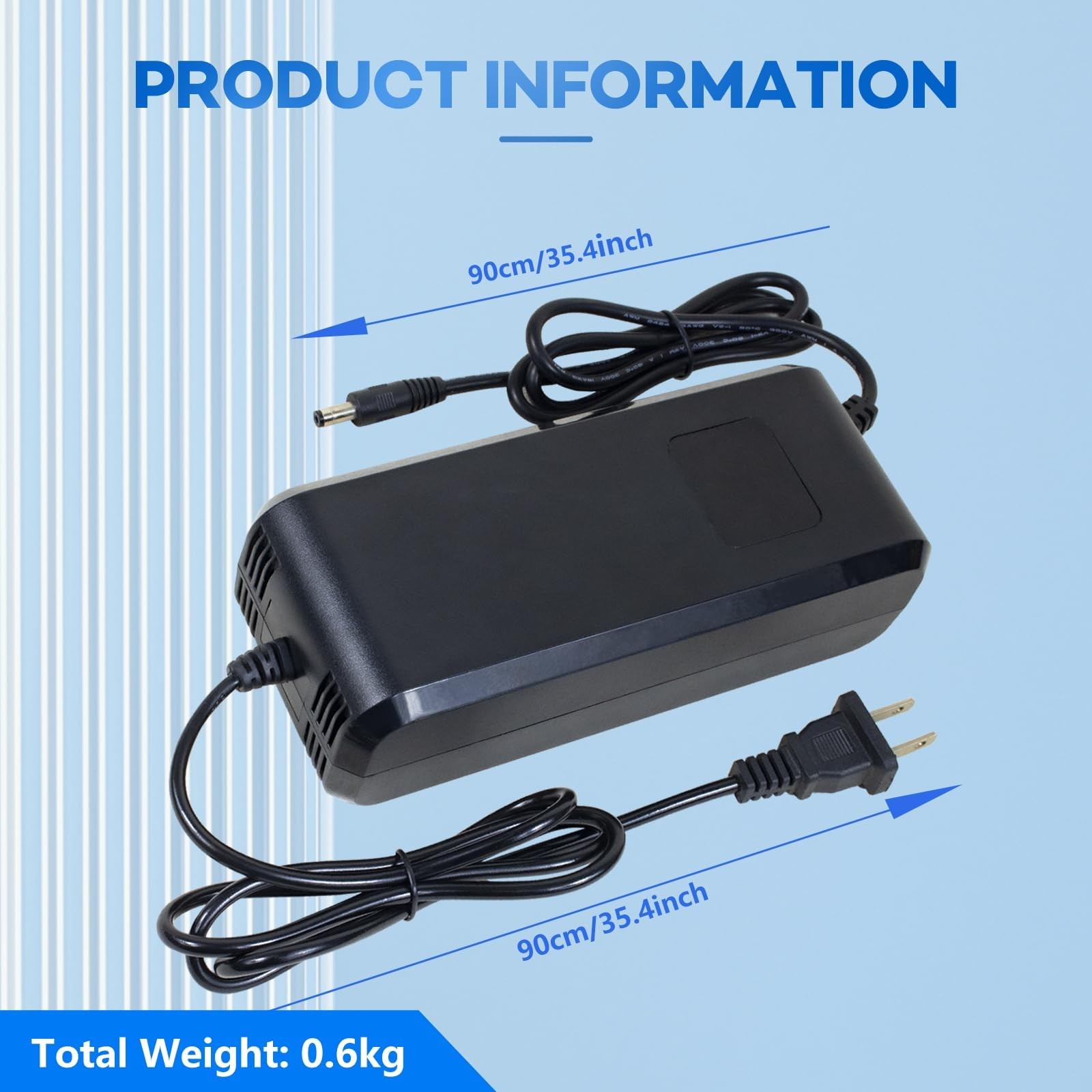 YZPOWER 54.6V 4A Lithium Battery Charger for 48V 13s li-ion F