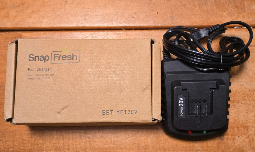 SnapFresh BBT-YFT20V 20V Fast Battery Charger Open Box