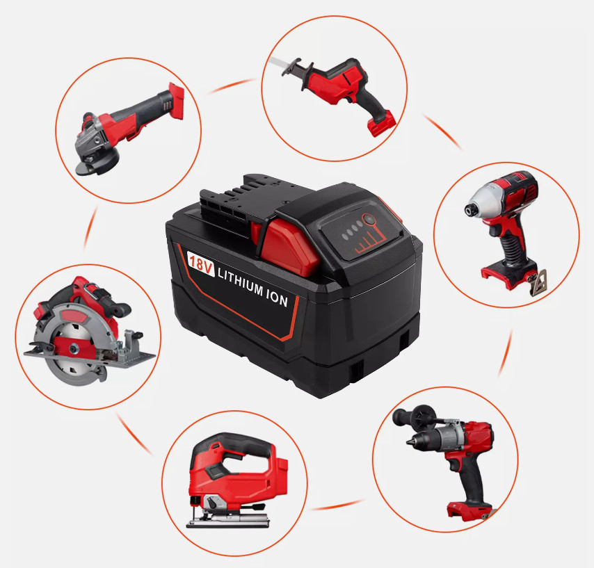 Battery For Milwaukee for M18 18V 5.5AH Extended Lithium 48-11-1890