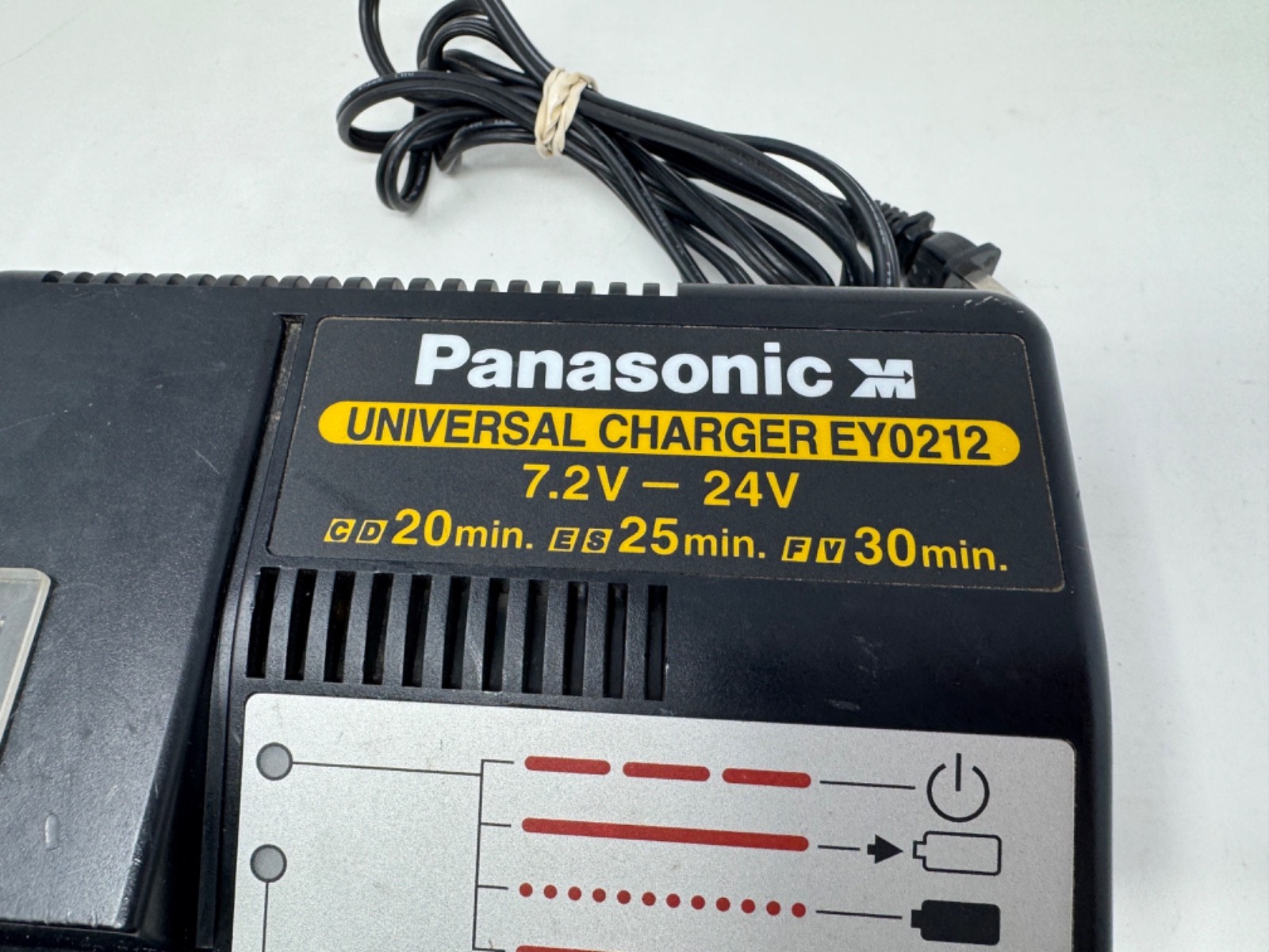 Panasonic Universal EY0212 Fast Battery Charger Multi-Volt 7.2v 9.6v 12v 24v +