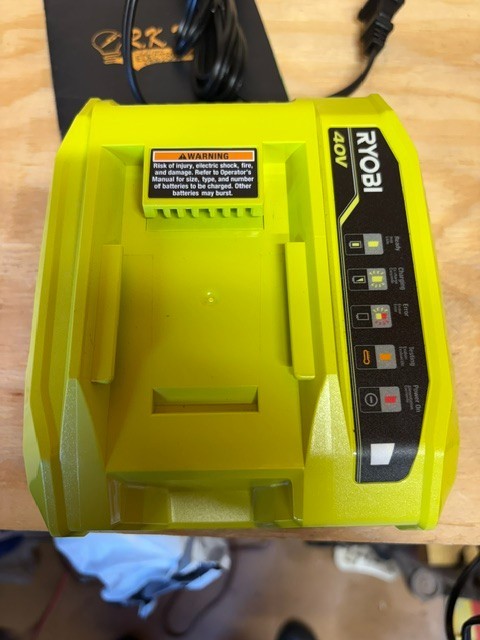 Ryobi OP408VNM 40V Lithium-Ion Battery Rapid Charger OP406VNM 40-Volt NEW