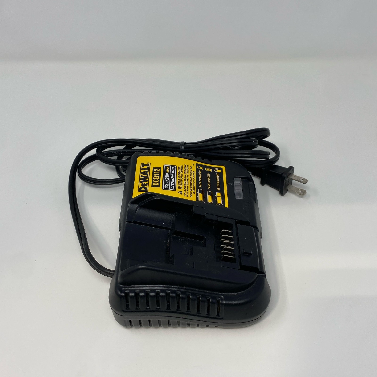 DEWALT DCB112 12V/20V MAX Li-Ion Battery Charger Black/Yellow