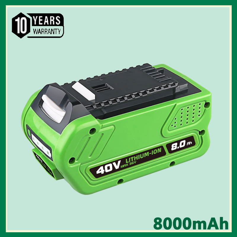 40V 8.0Ah For Greenworks G-MAX Lithium Battery 29472 29462 29252 20202 40 Volt