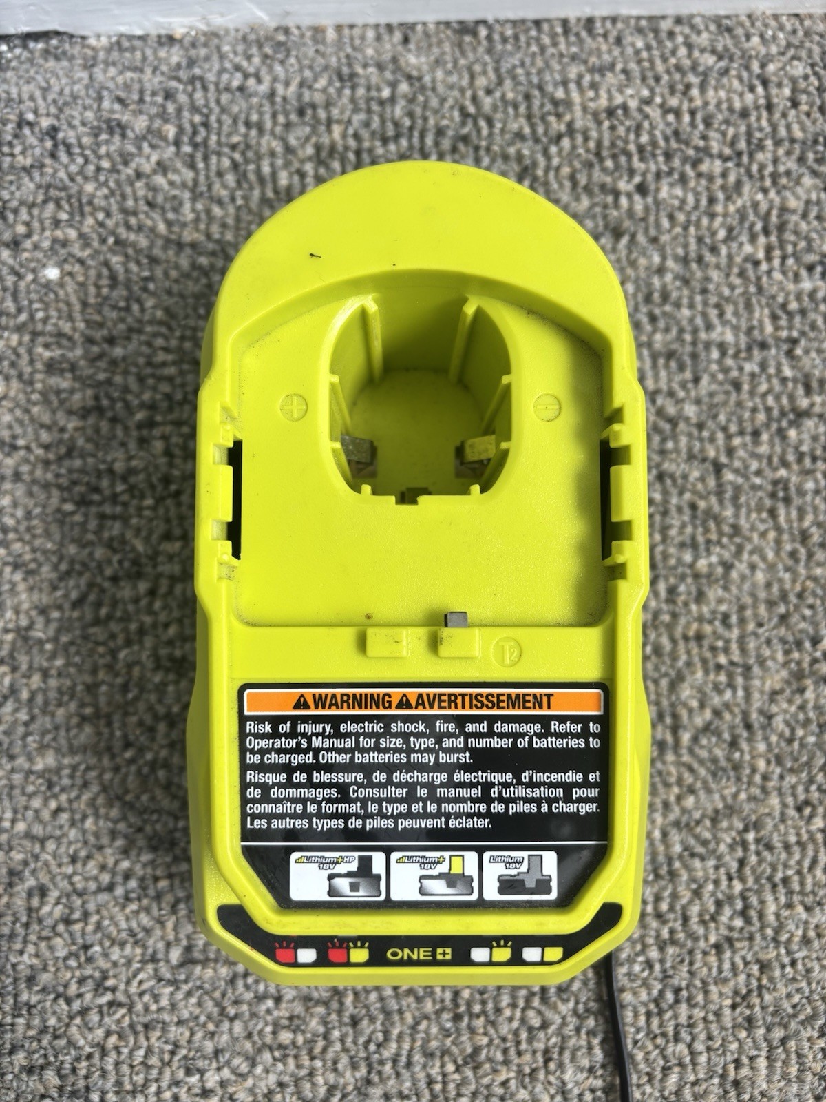 Genuine Ryobi 18V ONE+ Li-Ion Battery Charger PCG002 Nice