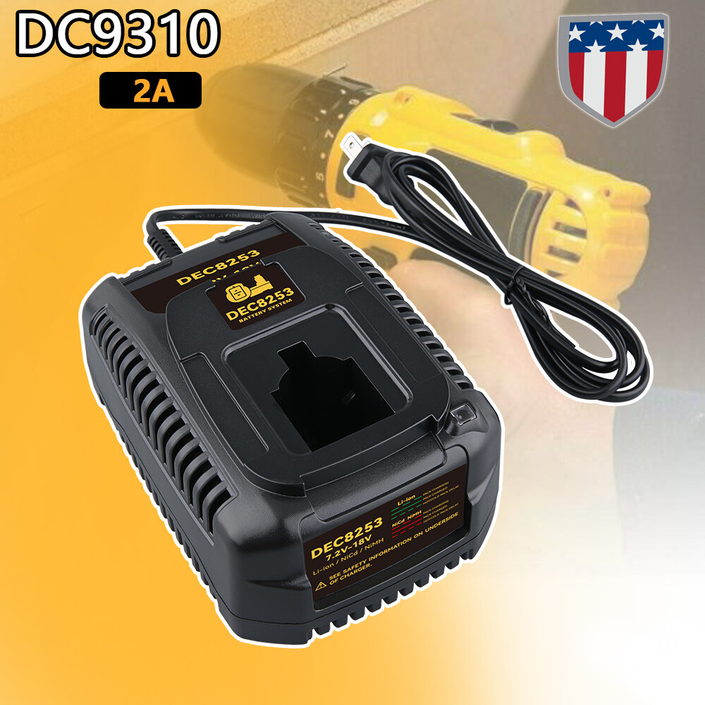 For DEWALT 7.2V-18V battery 2A lithium 18V battery charger DC9098 DC9096 DC9091