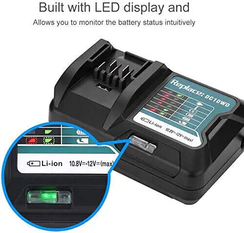 DC10WD Charger For Makita CXT 12V MAX Li-ion Battery Charger BL1041 BL1021 10.8V