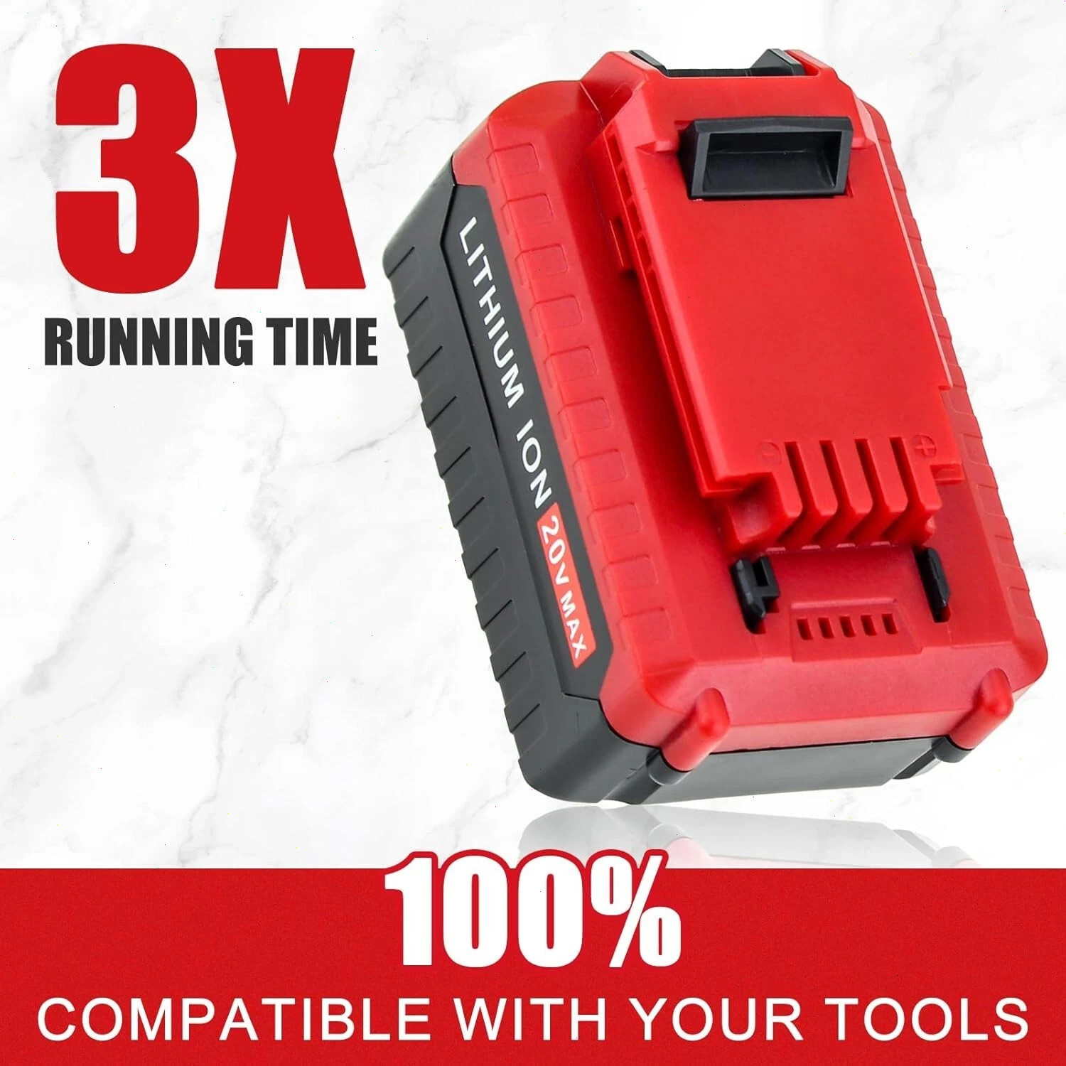 20 Volt Lithium-Ion Battery / Charger for PORTER CABLE 20V Max PCC680L PCC685L