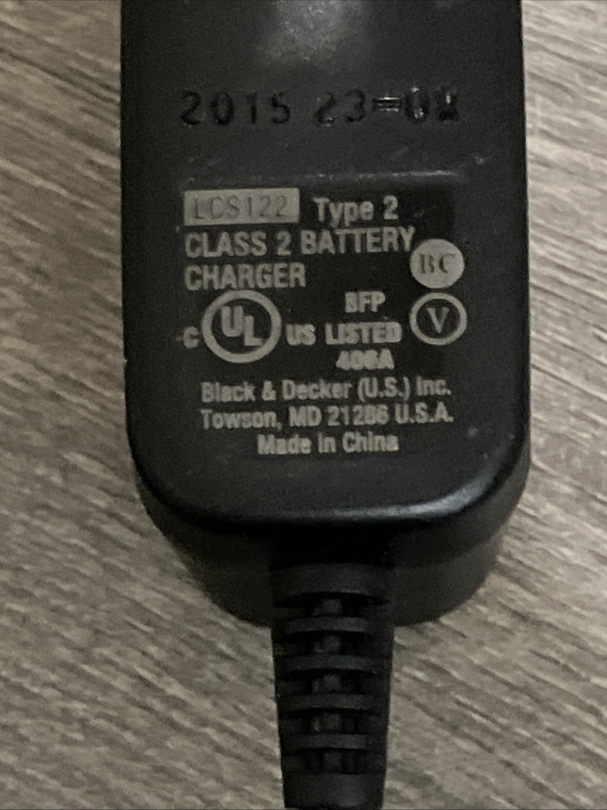 Black & Decker LCS122 Battery Charger 12V In Great Condition Charger Only