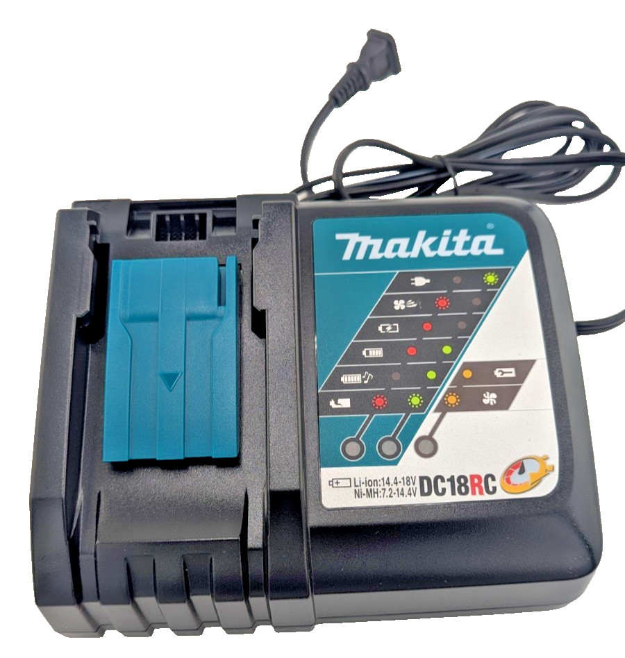 Makita DC18RC Genuine 18V Li-Ion Rapid Battery Charger OEM Brand New Unboxed