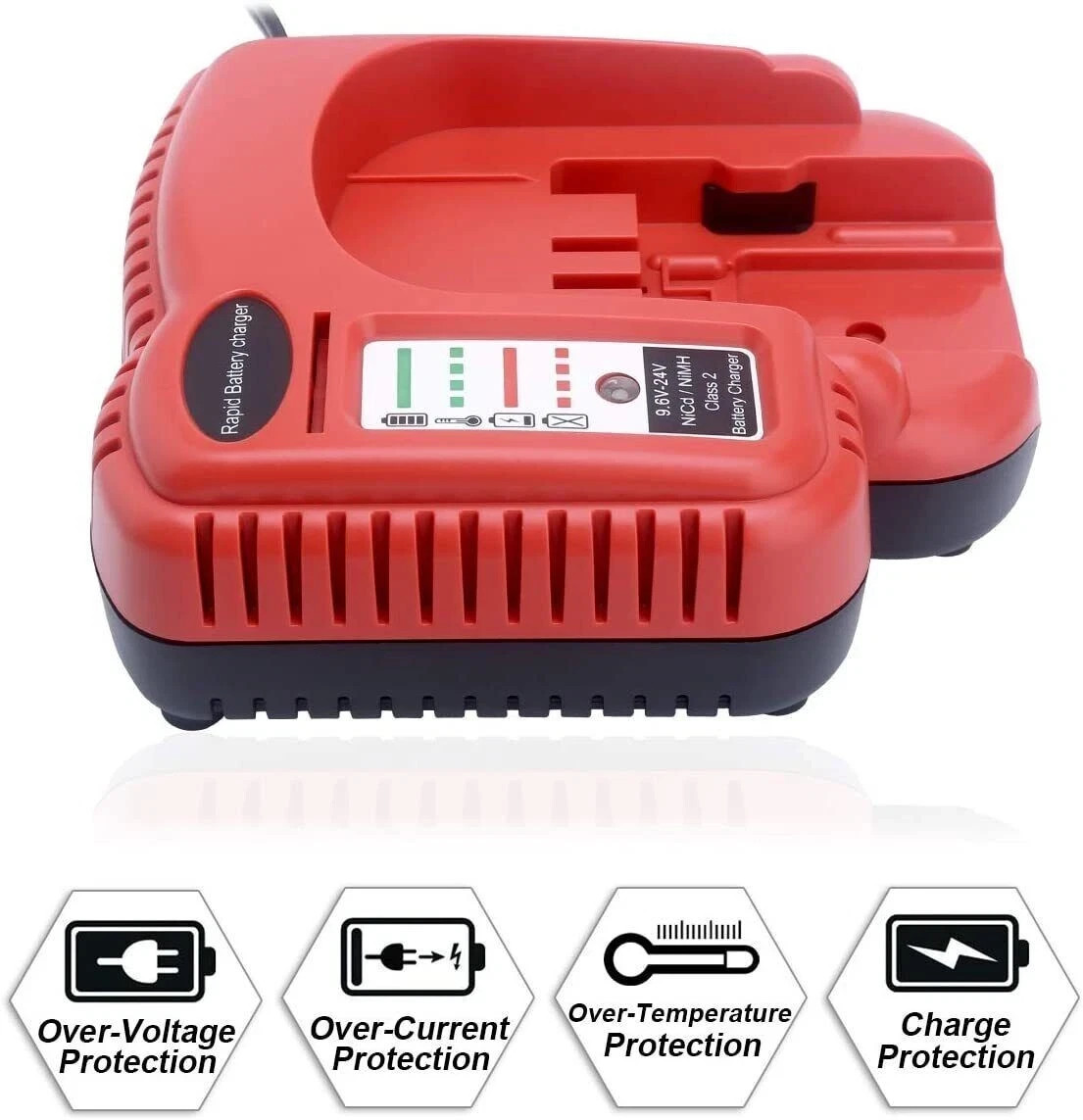 9.6V-24V Fast Battery Charger for Black Decker HPB18 HPB18-OPE NiCd NiMh battery